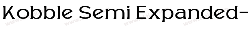 Kobble Semi Expanded字体转换